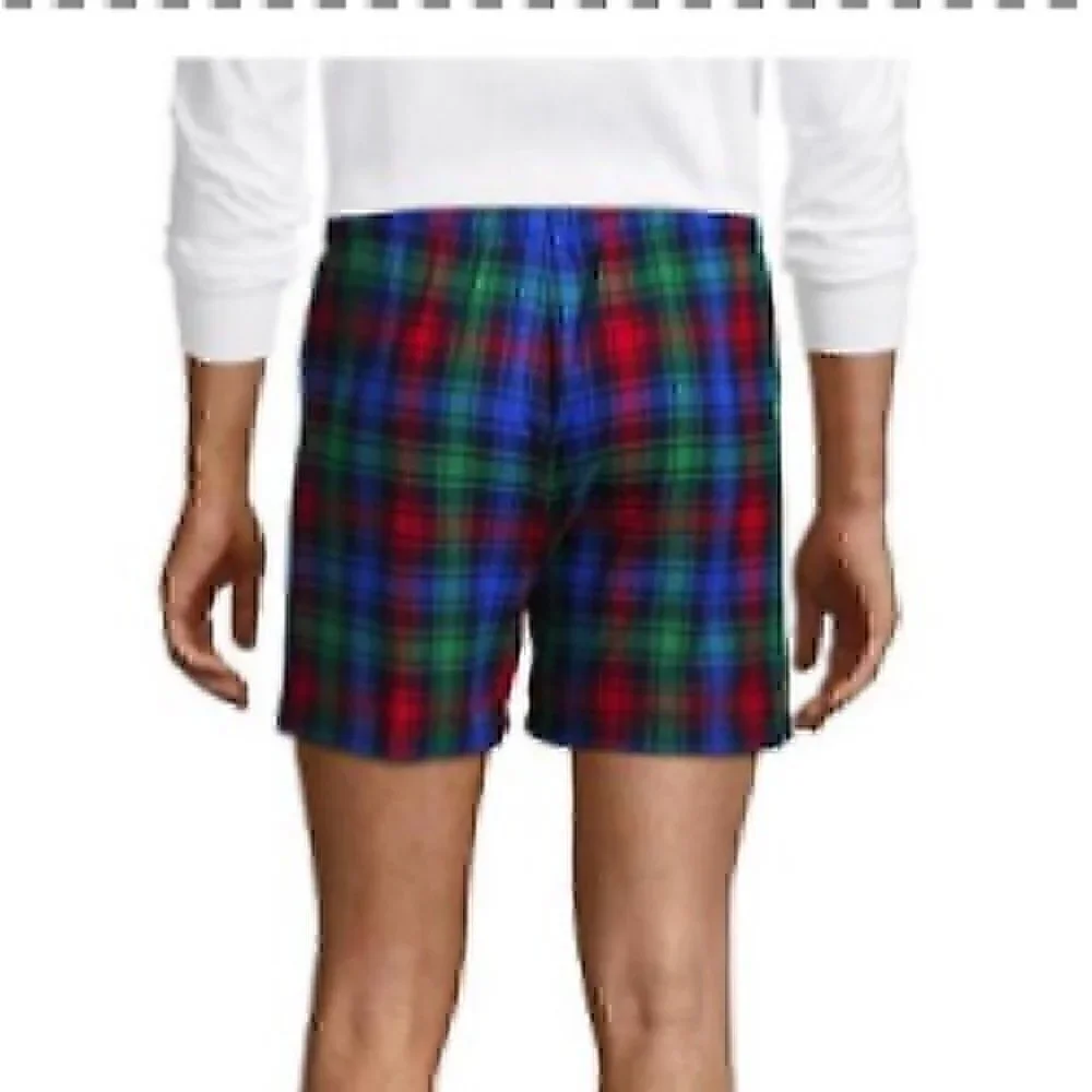 Lands' End Men's Classic Fit Flannel Boxers size small